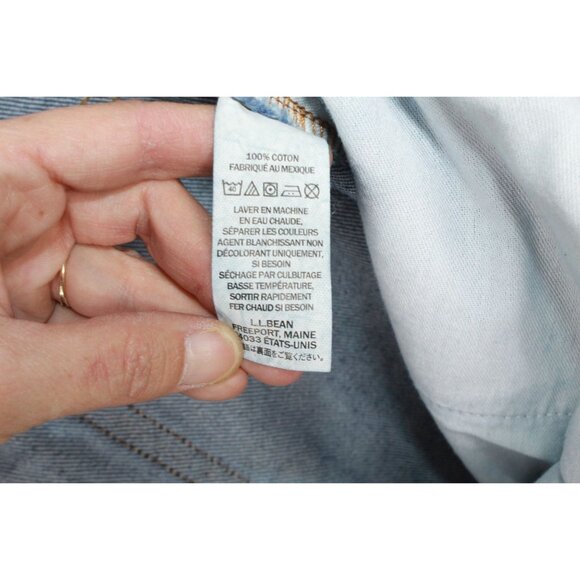 LL Bean Double L Jeans Relaxed Fit Straight Leg Cotton Stonewashed 42x32 - Picture 6 of 11